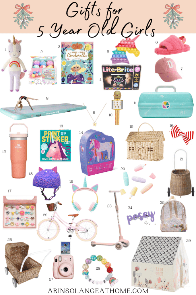 Best Gifts for a 5 Year Old Girl - arinsolangeathome